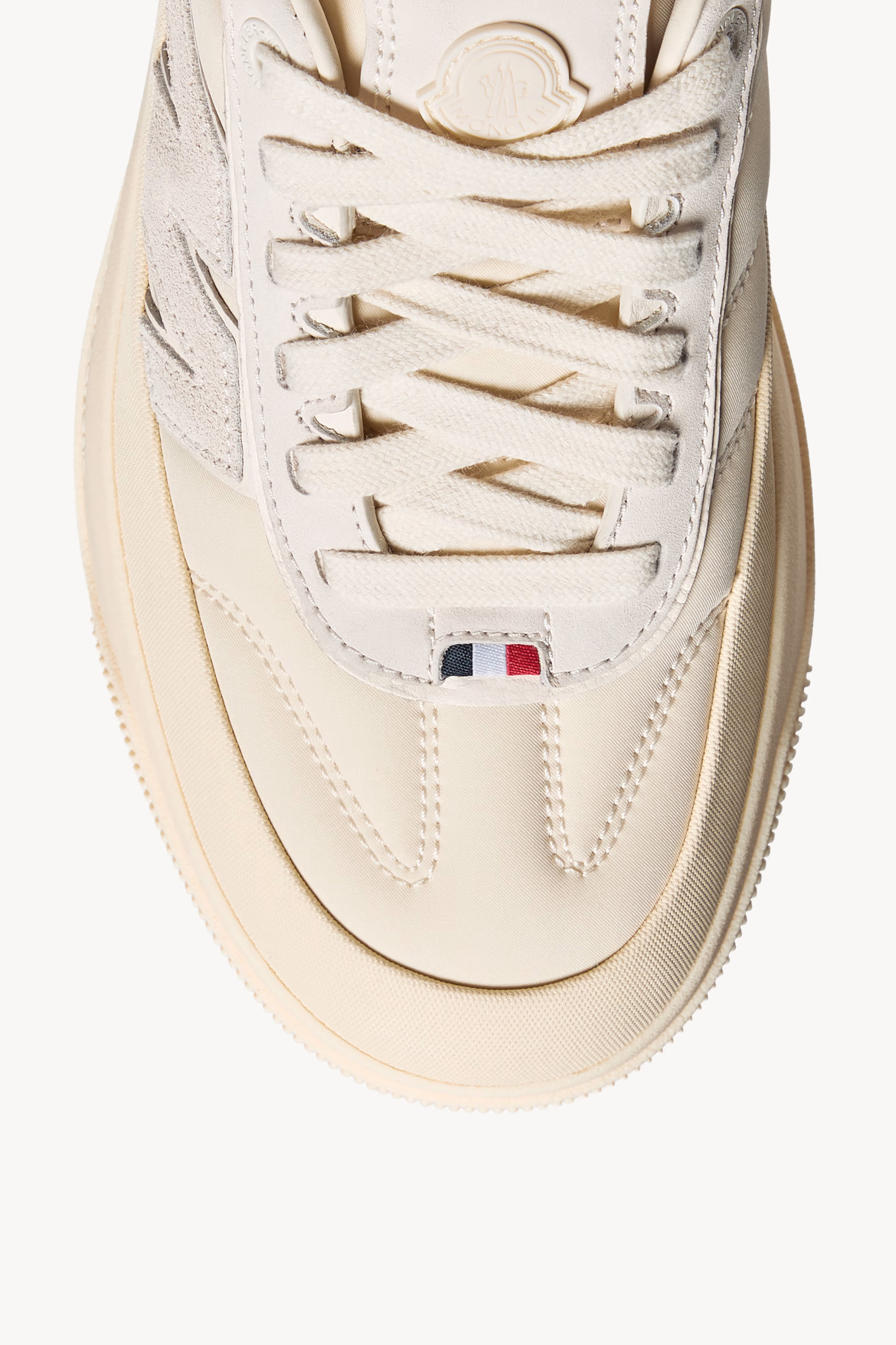 Moncler Altive Nubuck & Suede Sneakers Women Light Beige Moncler 3